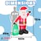 6ft. Inflatable Christmas Santa with Warm White LED Lights